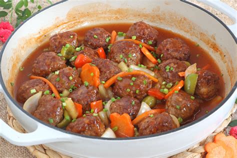 pinoy bolitas|Sweet and Sour Meatballs.